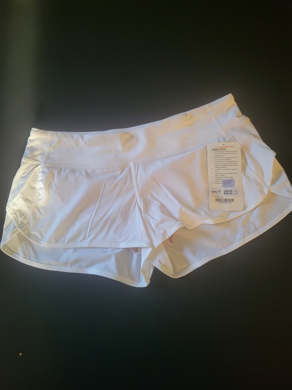 lululemon athletica White Skort with Nude Liner